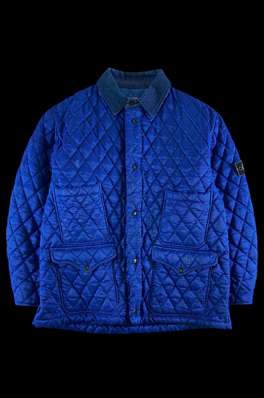 Stone Island 1985 AW Diamond Quilted Rex Hunting Jacket [XL]