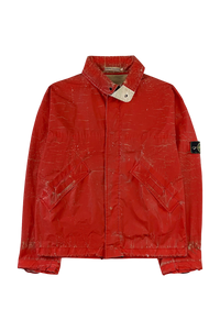 Stone Island 1990's Reflective Marina Spellout Jacket [L]