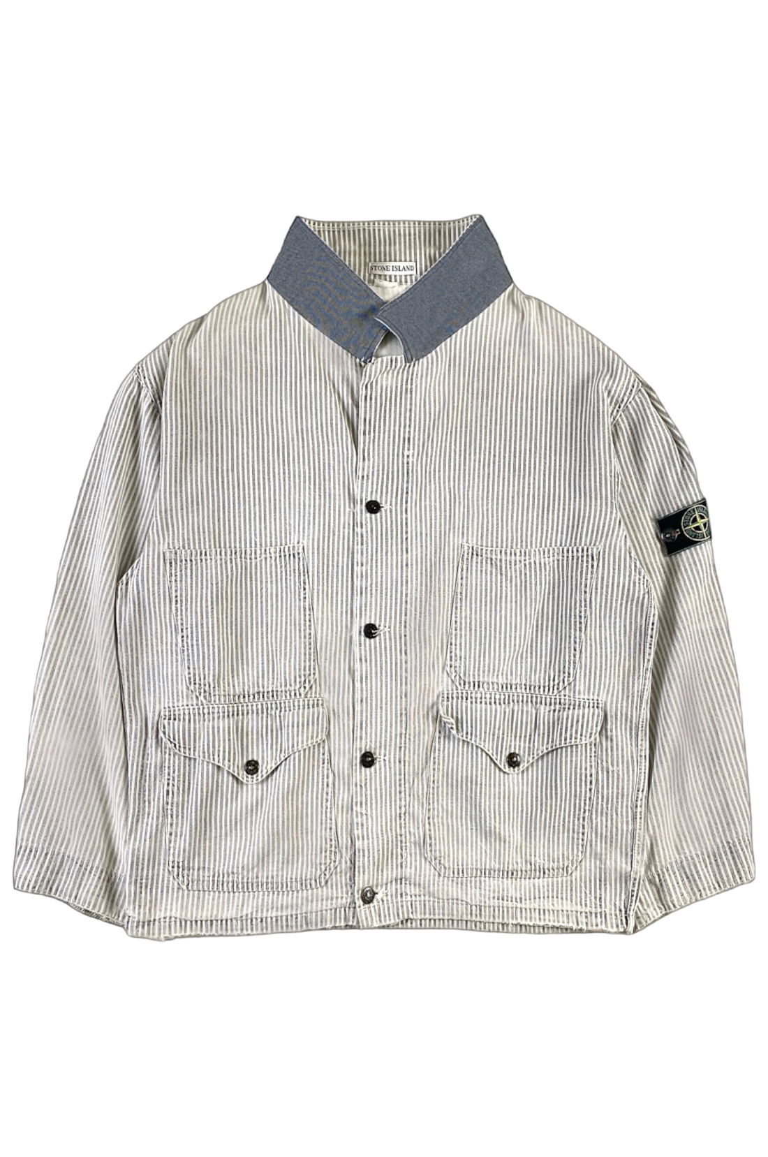 Stone Island 1986 Pigment Striped Carpenter Jacket [L]