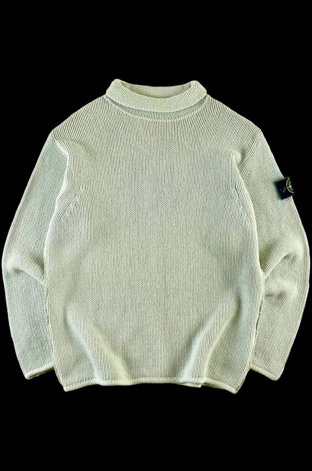 Stone Island 1990's Roll Neck Knitted Sweater [XL]