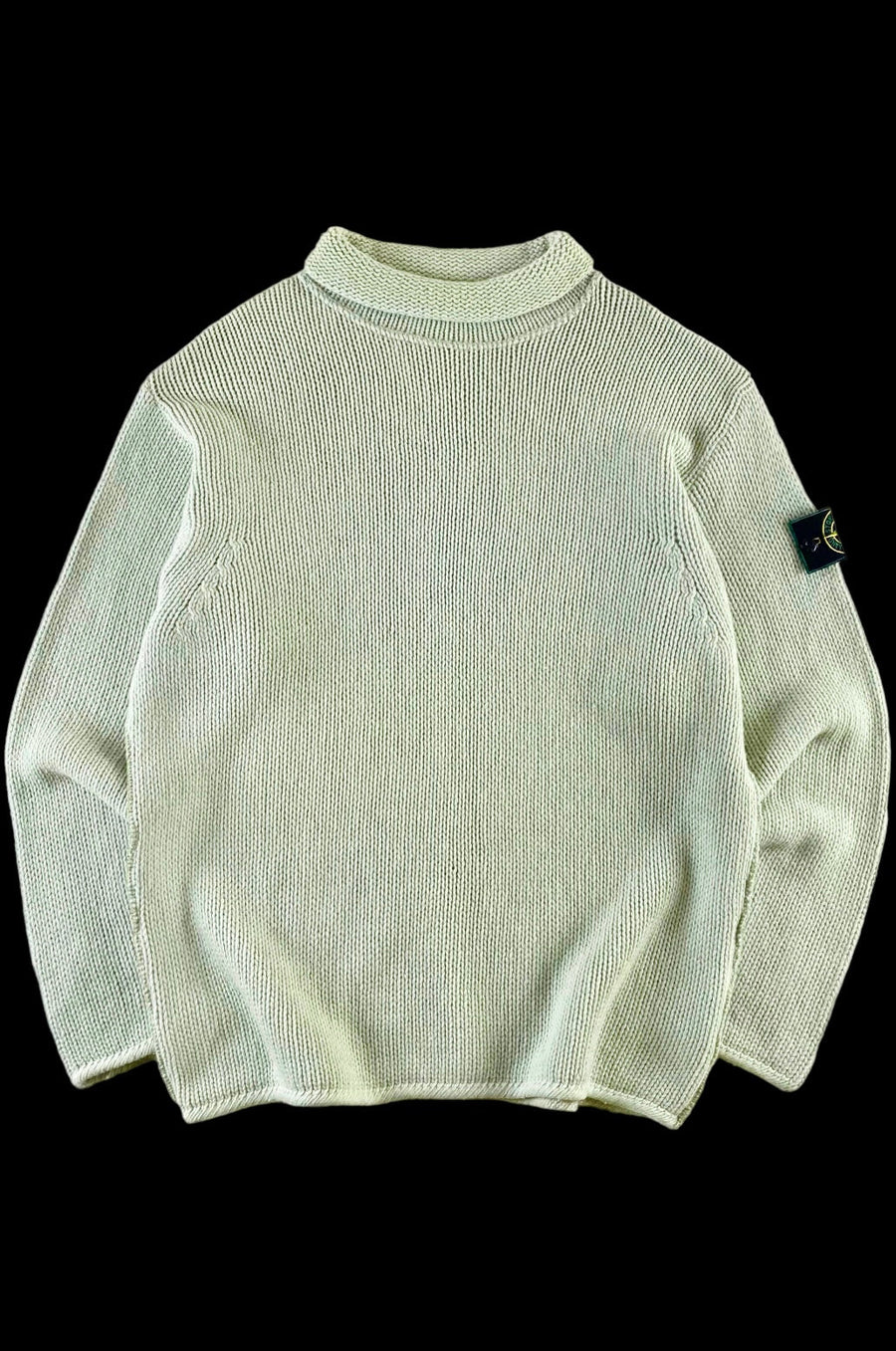 Stone Island 1990's Roll Neck Knitted Sweater [XL]