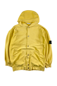 Stone Island 1980's Towelling Hooded Sweatshirt [L]