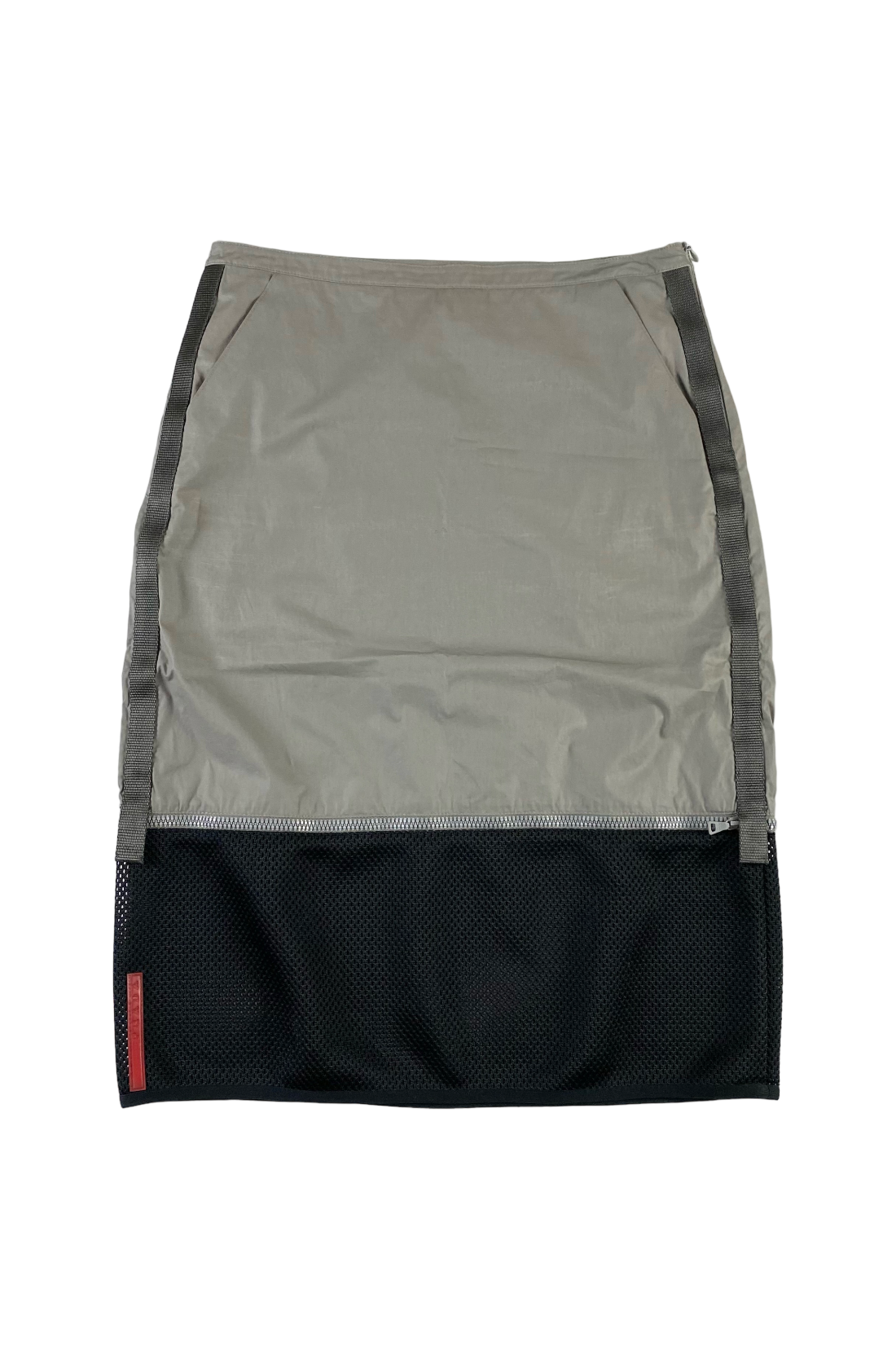 Prada Sport Nylon Mesh Technical Skirt [42]