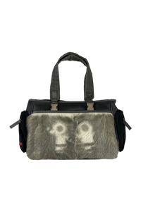 Prada Sport 2000's Technical Rabbit Fur Multipocket Hand Bag