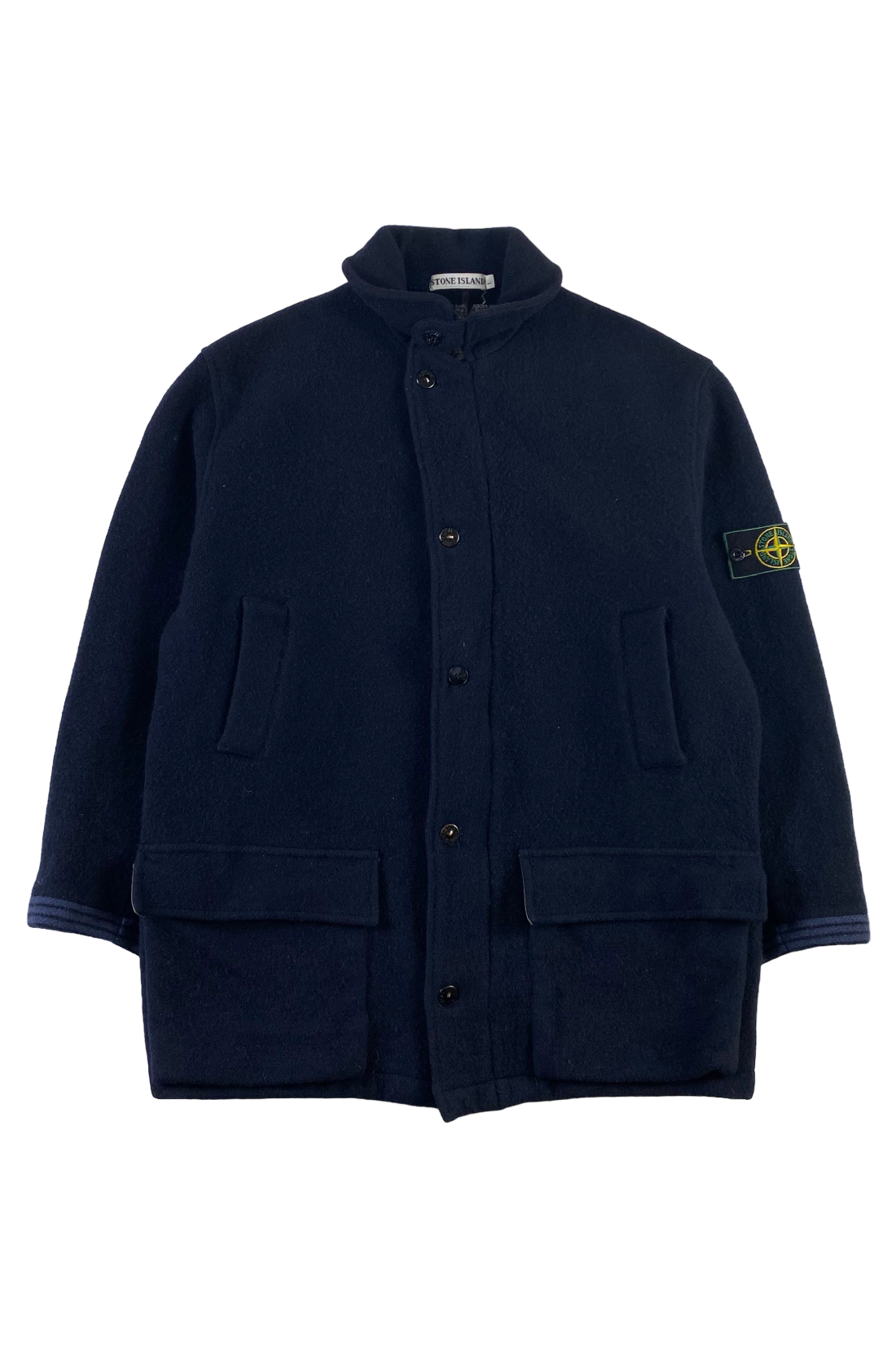 Stone Island 1980's Duffle Pea Coat Jacket [L]