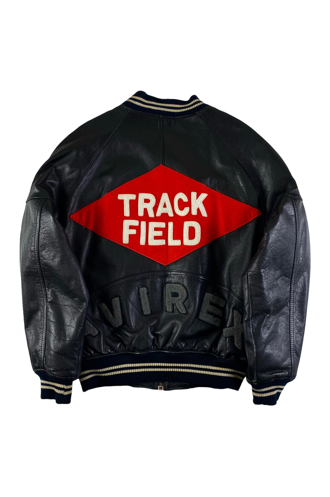 Avirex 1990's Track & Field Leather Varsity Jacket [M]