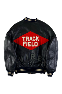 Avirex 1990's Track & Field Leather Varsity Jacket [M]