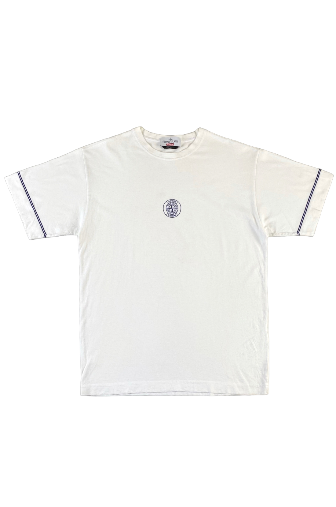 Stone Island x Supreme 2017 White T-Shirt [M]