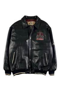 Avirex 1990's Vanguard Limited Edition Leather Varsity Jacket [4XL]