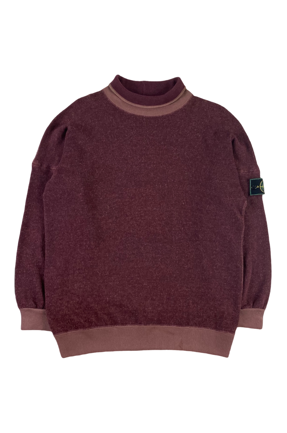 Stone Island 1980's Roll Neck Knitted Sweater [XL]