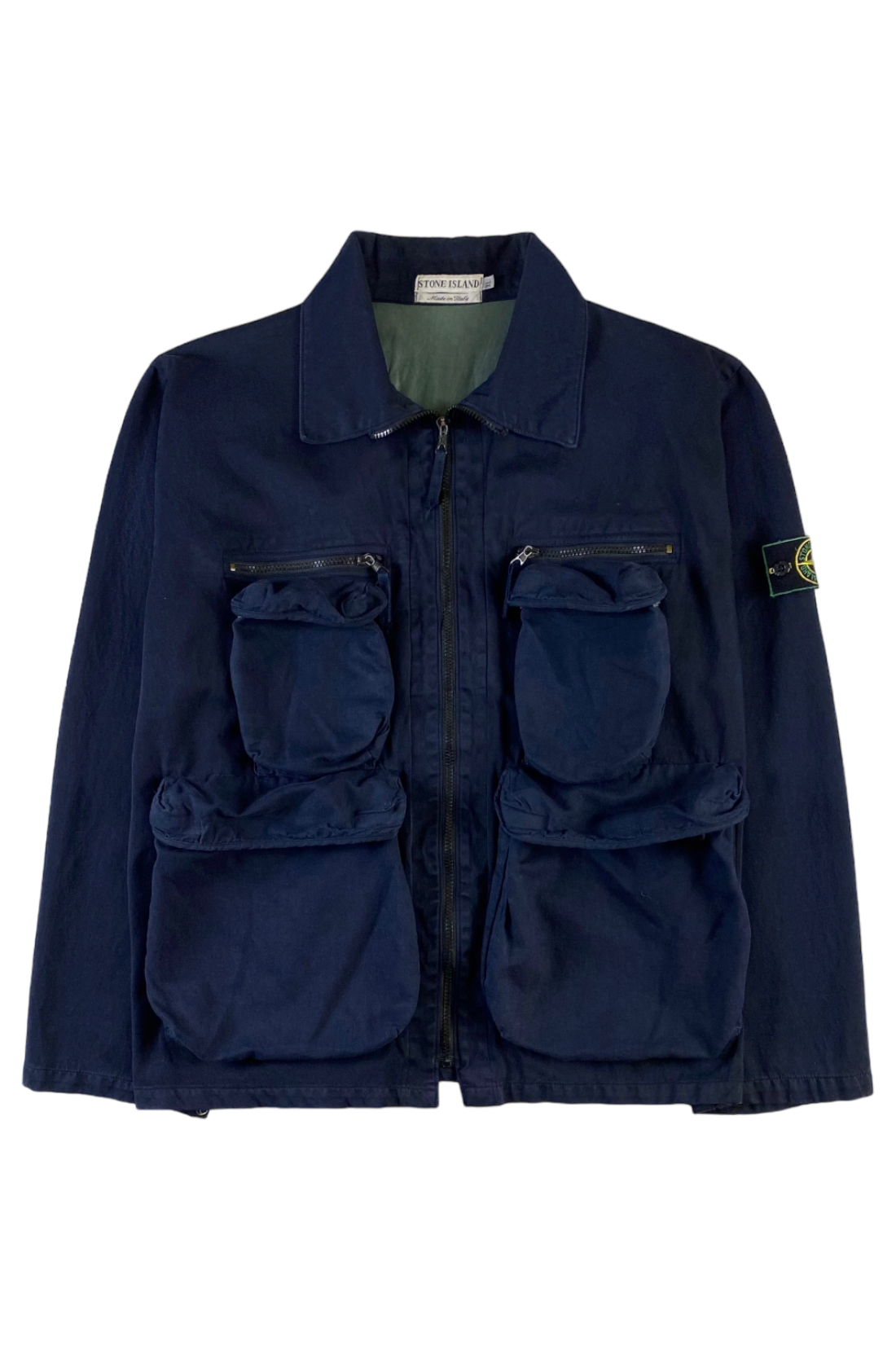 Stone Island 1995 Spalmatura Multipocket Parachute Jacket [XL]