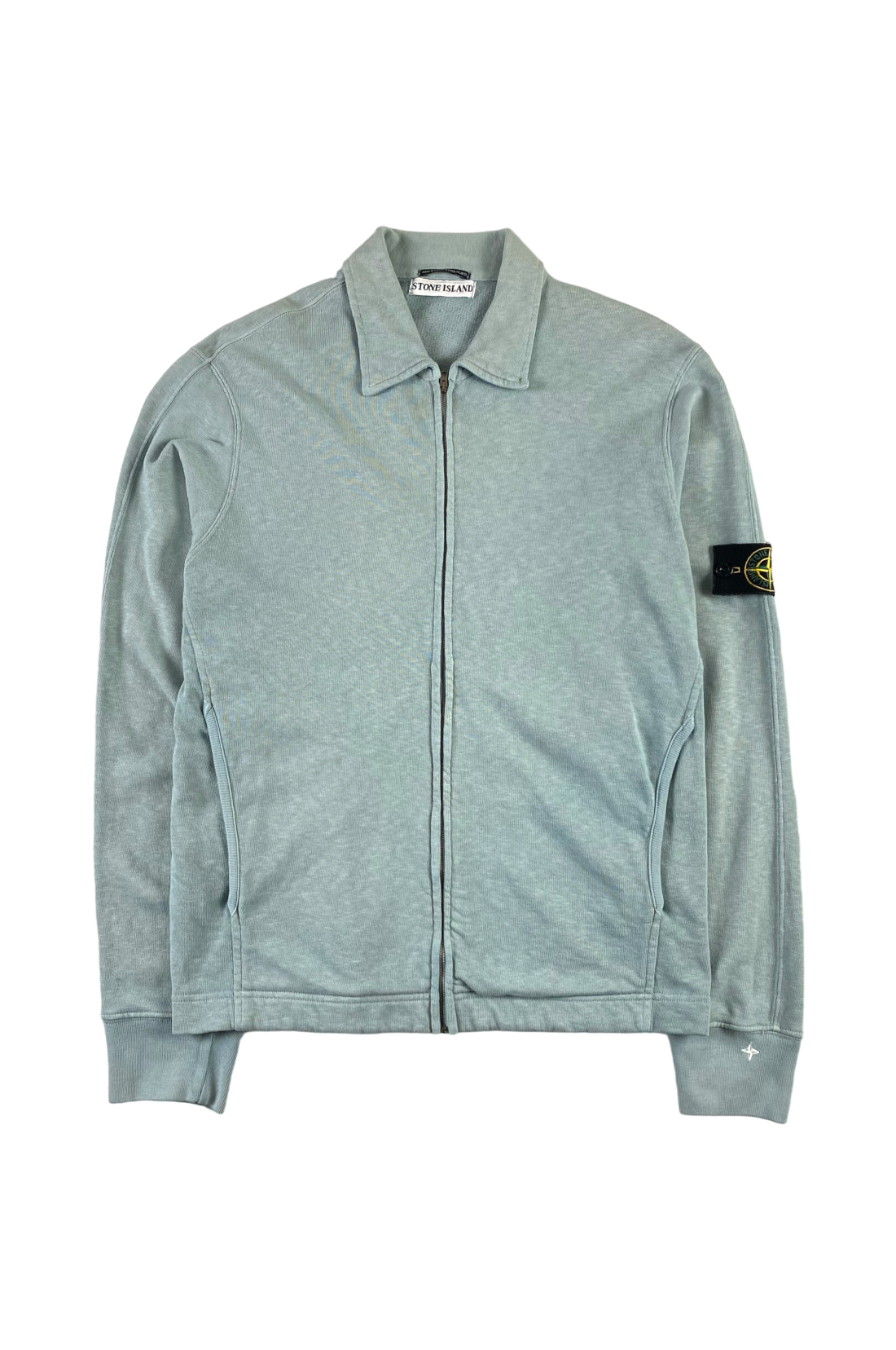 Stone Island 2000's Compass Logo Zip Up Sweatshirt [M]