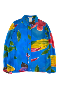 Issey Miyake 1990's Tulip Printed Shirt [S]