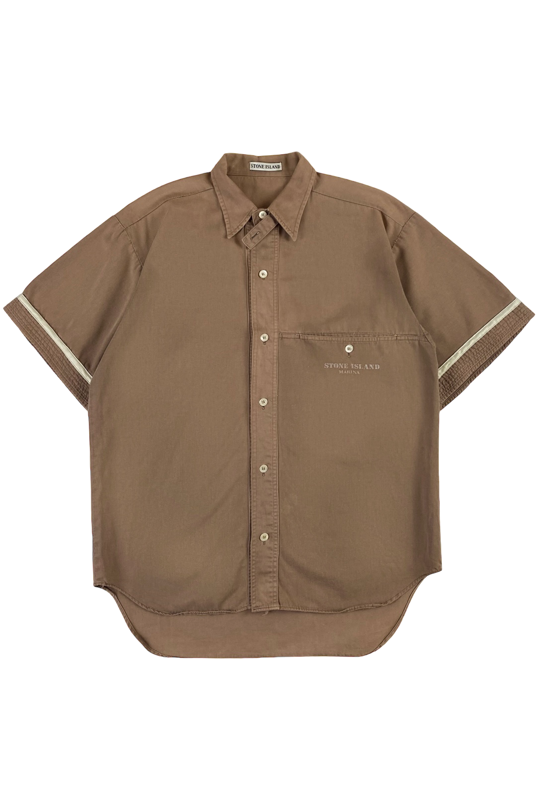 Stone Island 1980's Marina Short Sleeve Casual Shirt [M]