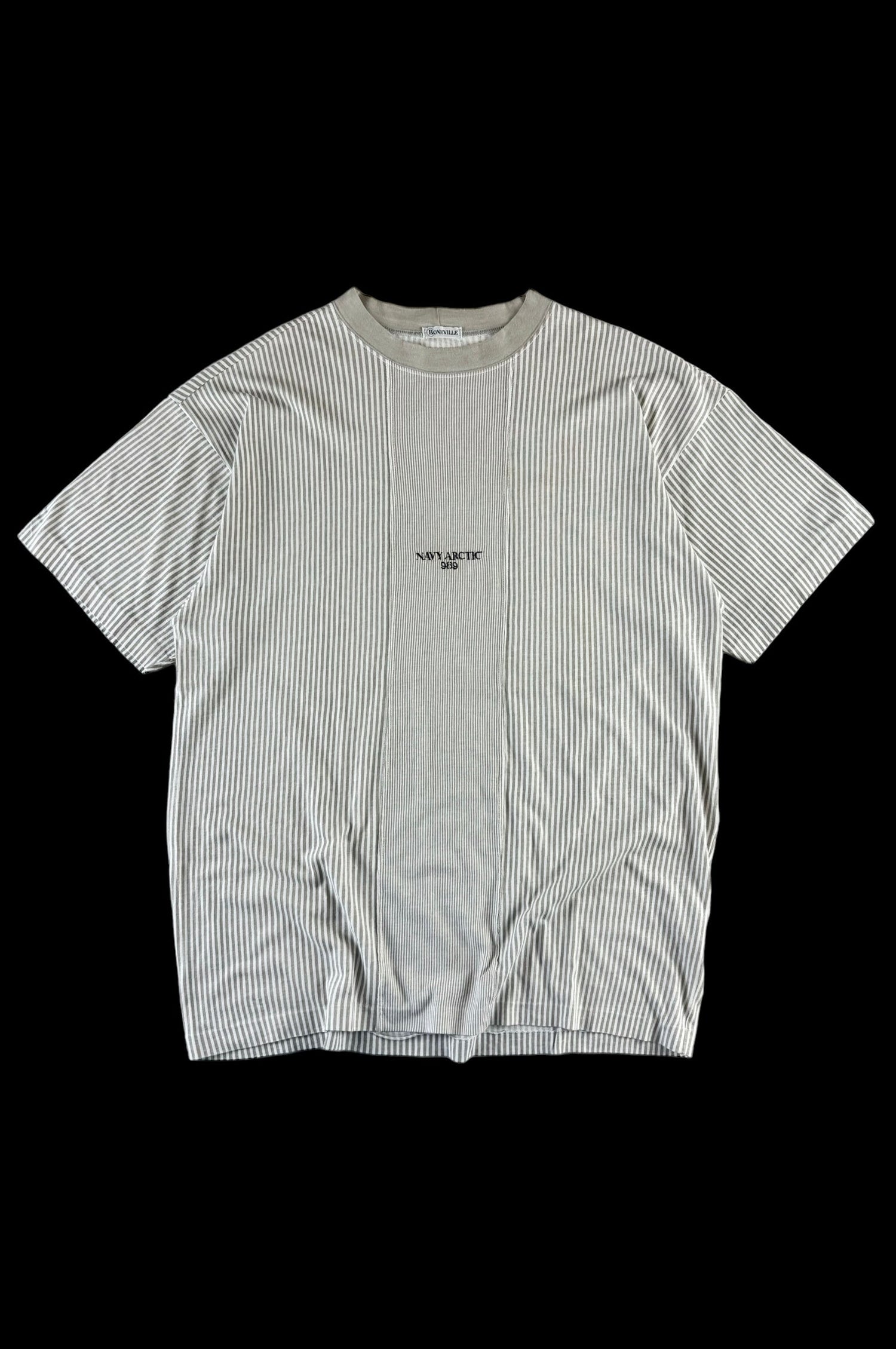 Boneville Navy Arctic 1989 Striped T-Shirt [XL]
