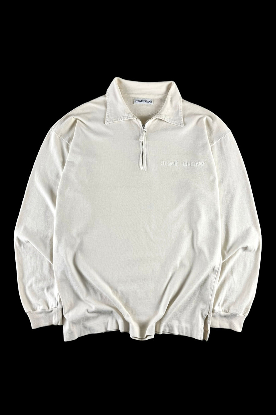 Stone Island 1990’s 1/4 Zip Pullover Rugby [XL]