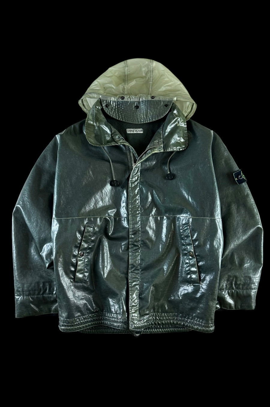 Stone Island 1987 PVC Glazed Silk Jacket [XL]