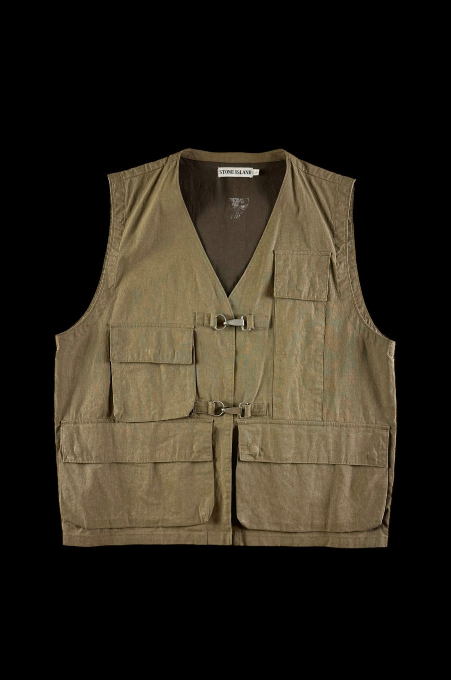 Stone Island 1990 Reflective Utility Hunting Vest [L]