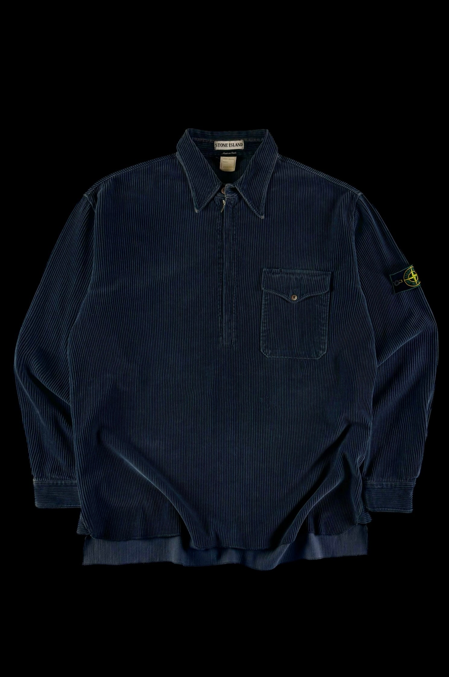 Stone Island 1995 Pullover Jumbo Corduroy Casual Shirt [XL]
