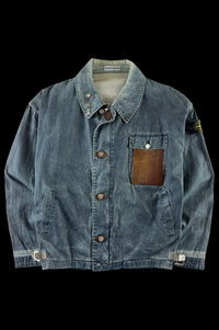 Stone Island 1986 Sail Cloth Marina Biker Jacket [L]