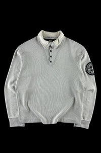 Stone Island 2000s Ribbed Pullover Compass Sweater [L]