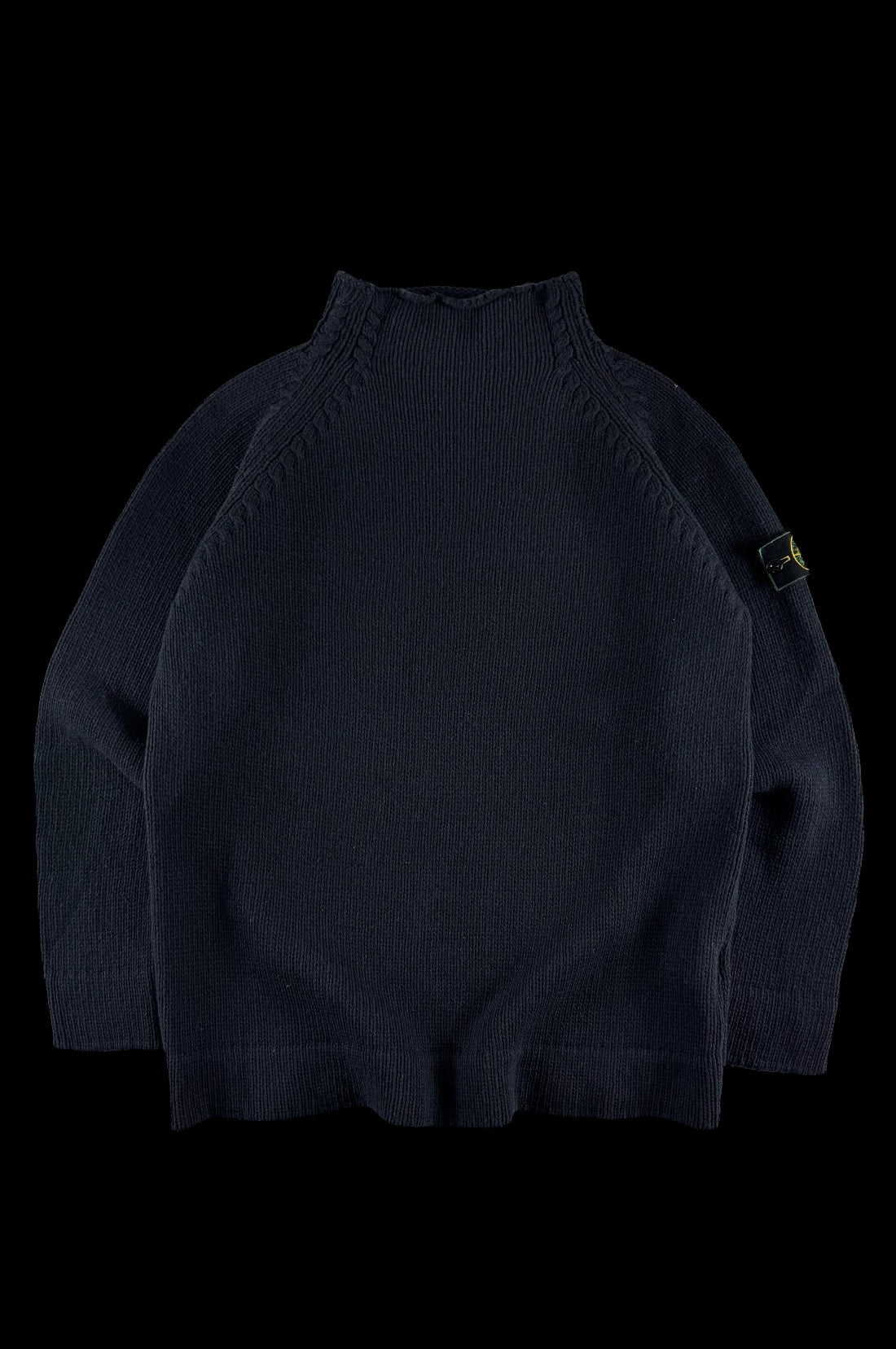 Stone Island AW 1997 Mock Neck Knitted Sweater [L]
