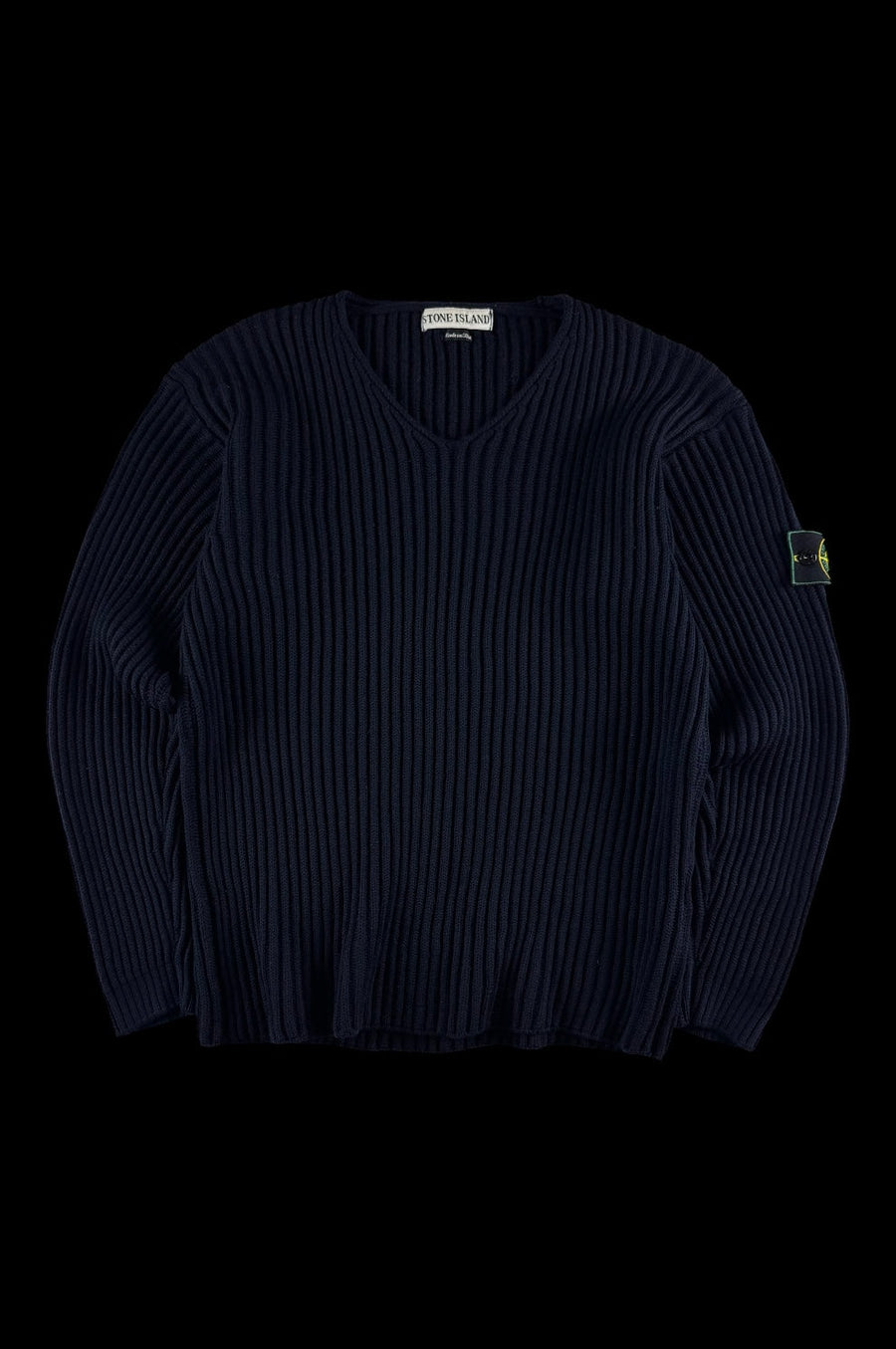 Stone Island AW 1997 V-Neck RIbbed Sweater [M]