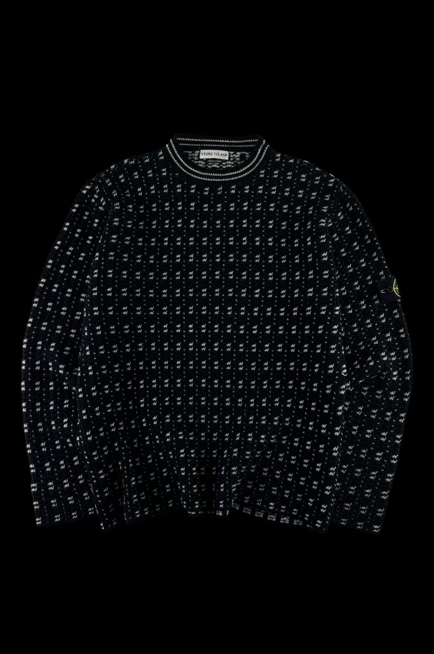 Stone Island 2000 AW Patterned Knitted Sweater [XL]