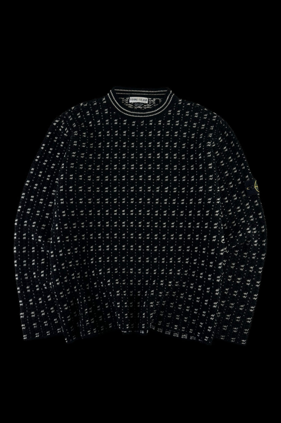 Stone Island 2000 AW Patterned Knitted Sweater [XL]