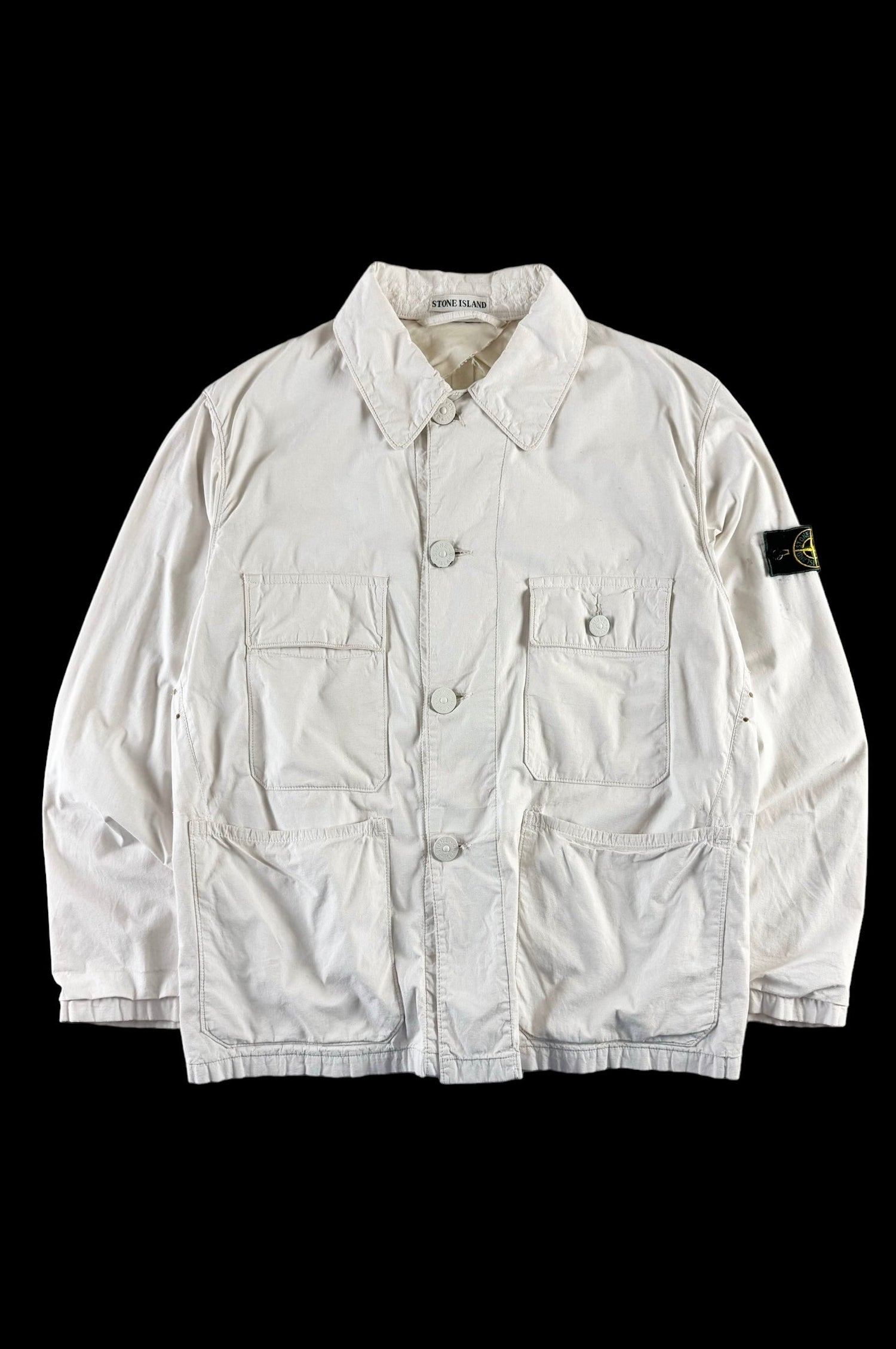 Stone Island 1990's Coated Cotton Overshirt [L]