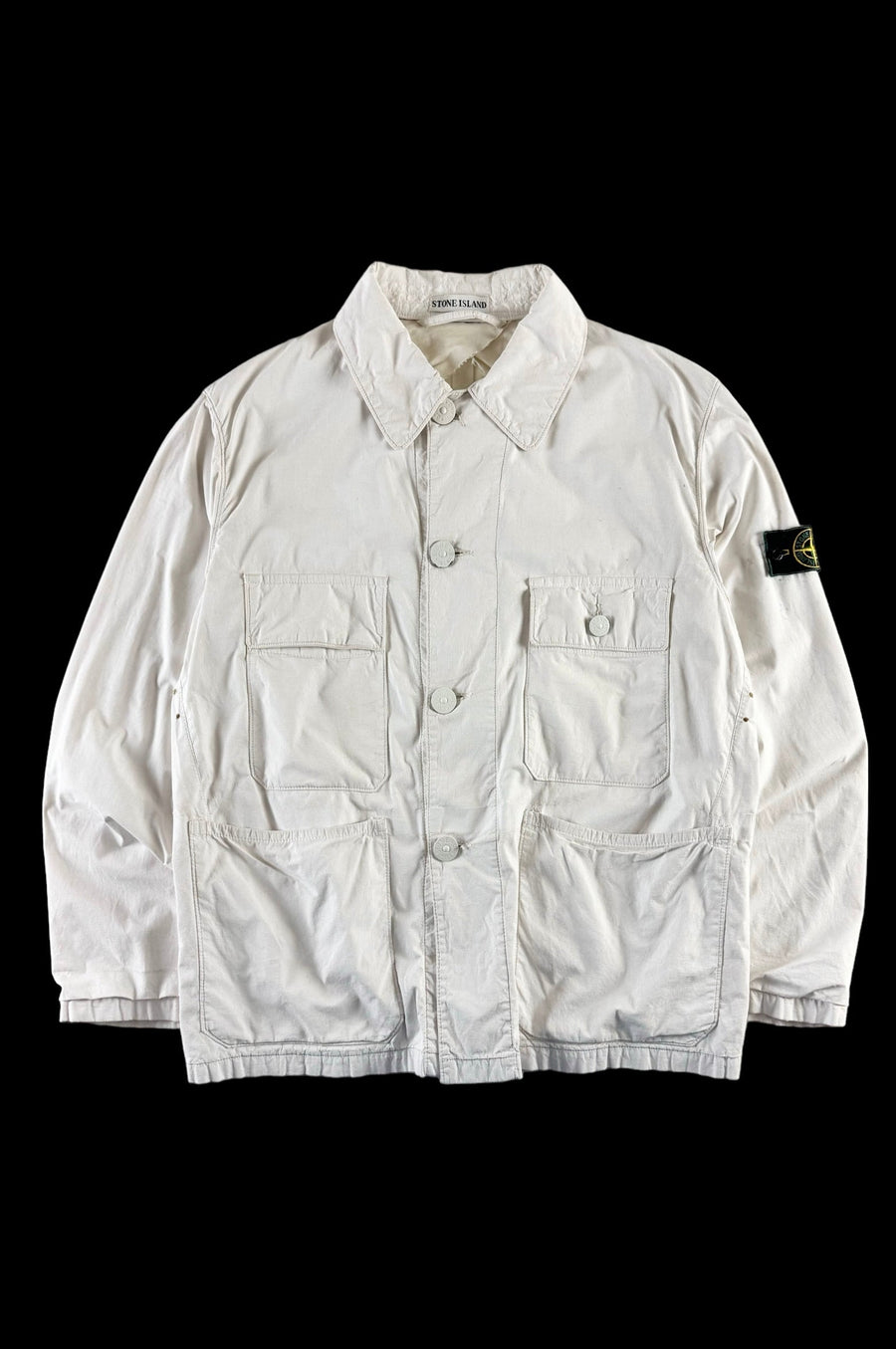 Stone Island 1990's Coated Cotton Overshirt [L]