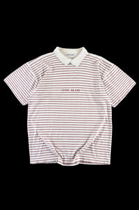 Stone Island 1980's Striped Spellout Polo [XL]