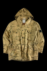 Stone Island 1990 Camouflage Field Parka Ice Jacket [L]