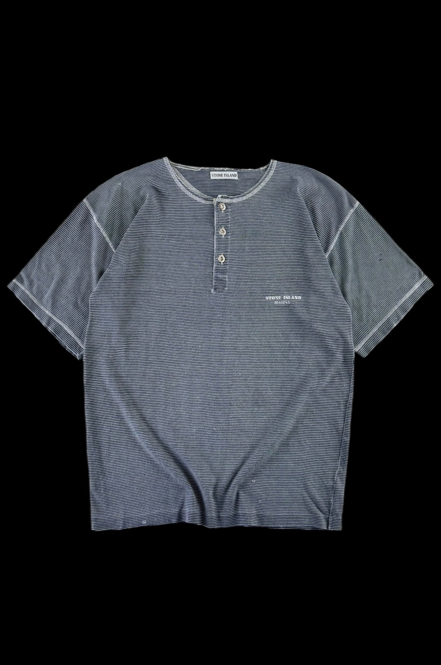 Stone Island 1980's Marina Striped T-Shirt [L]
