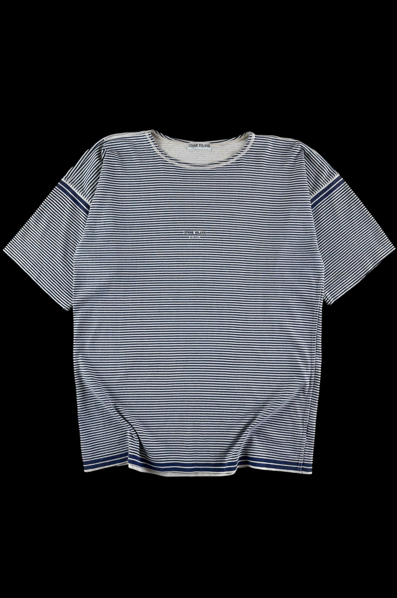 Stone Island 1980's Striped Marina T-Shirt [L]