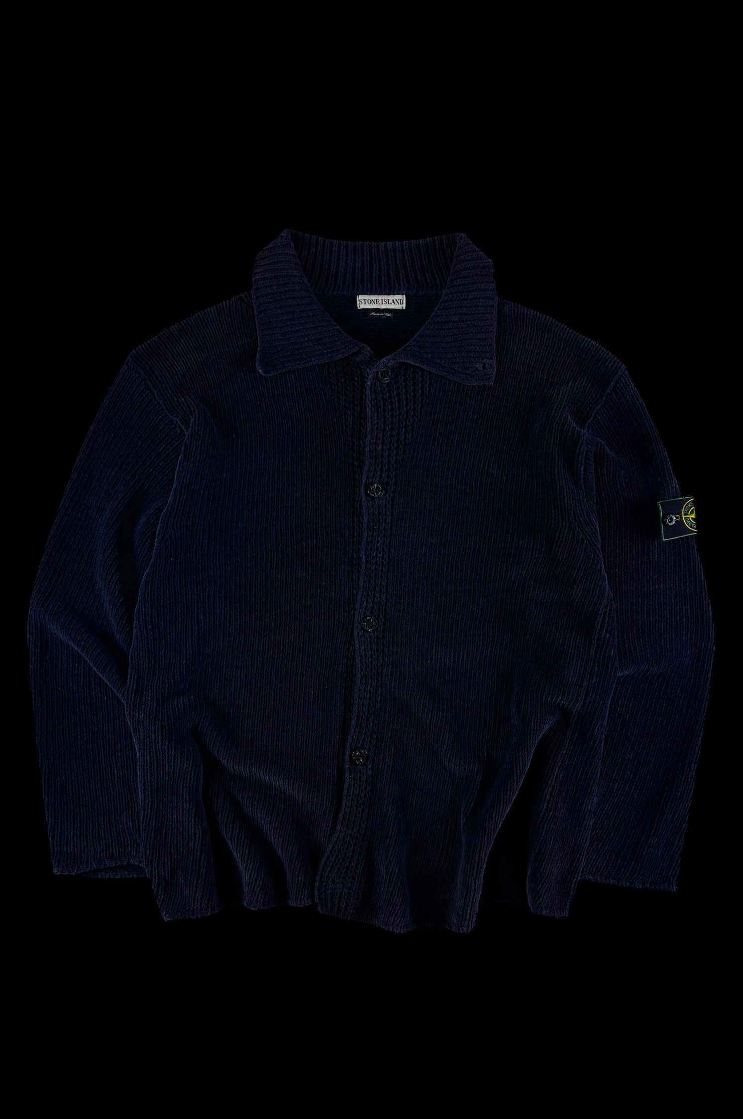 Stone Island 1997 Chenille Knitted Sweater [XL]