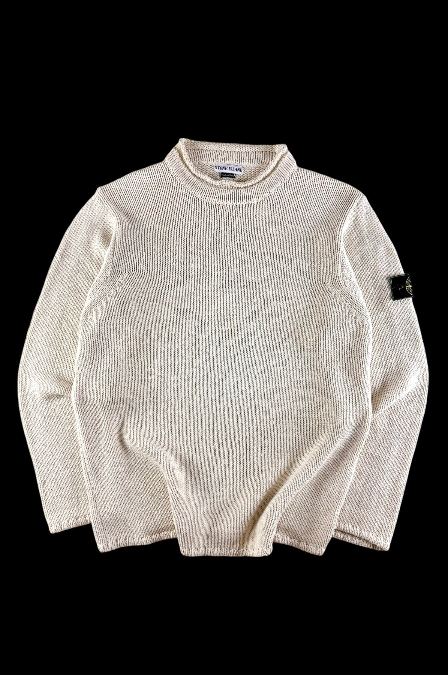 Stone Island 1999 Cable Knitted Sweater [XXL]
