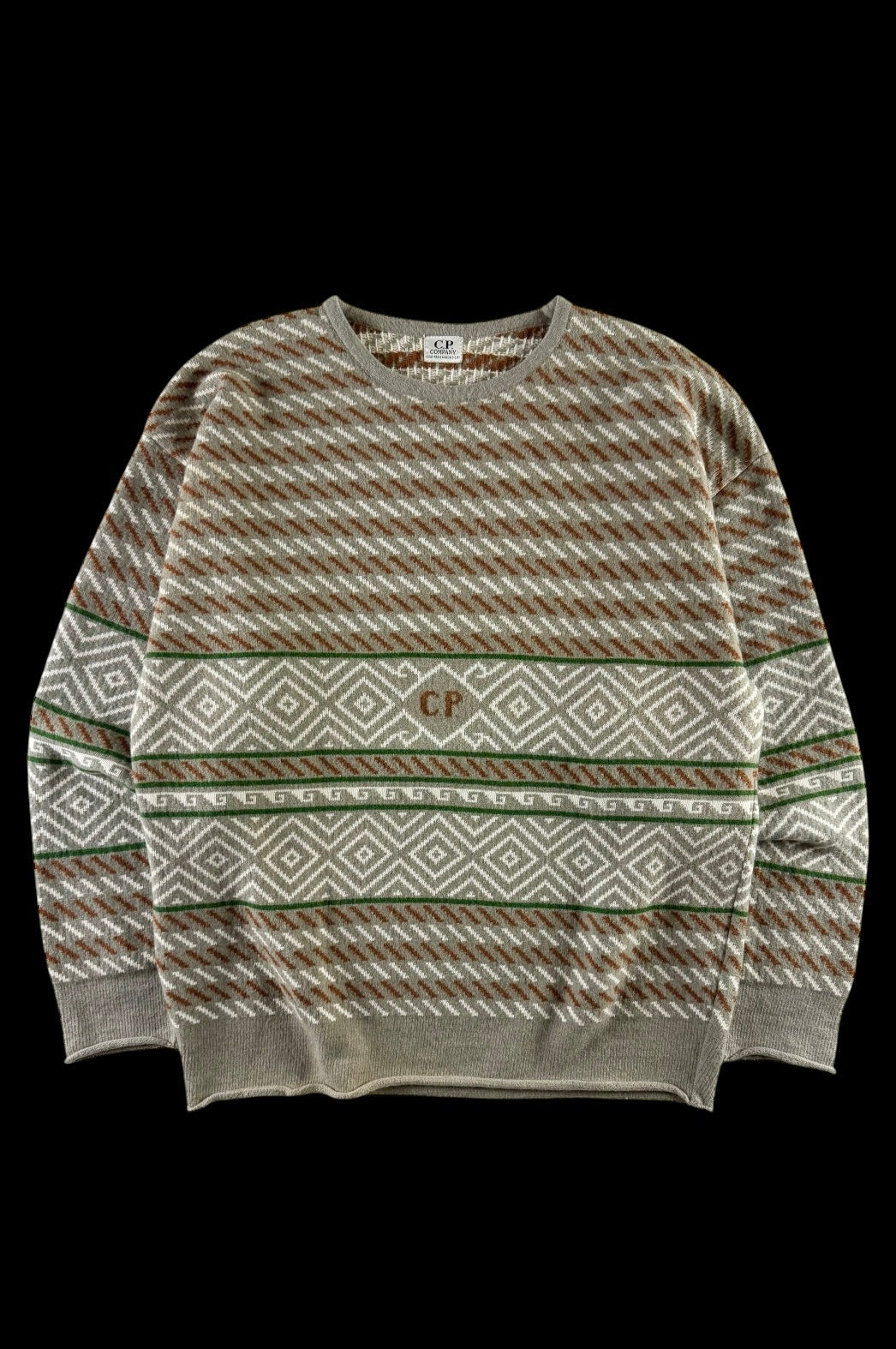 C.P. Company 1980's Patterned Sweater [L]