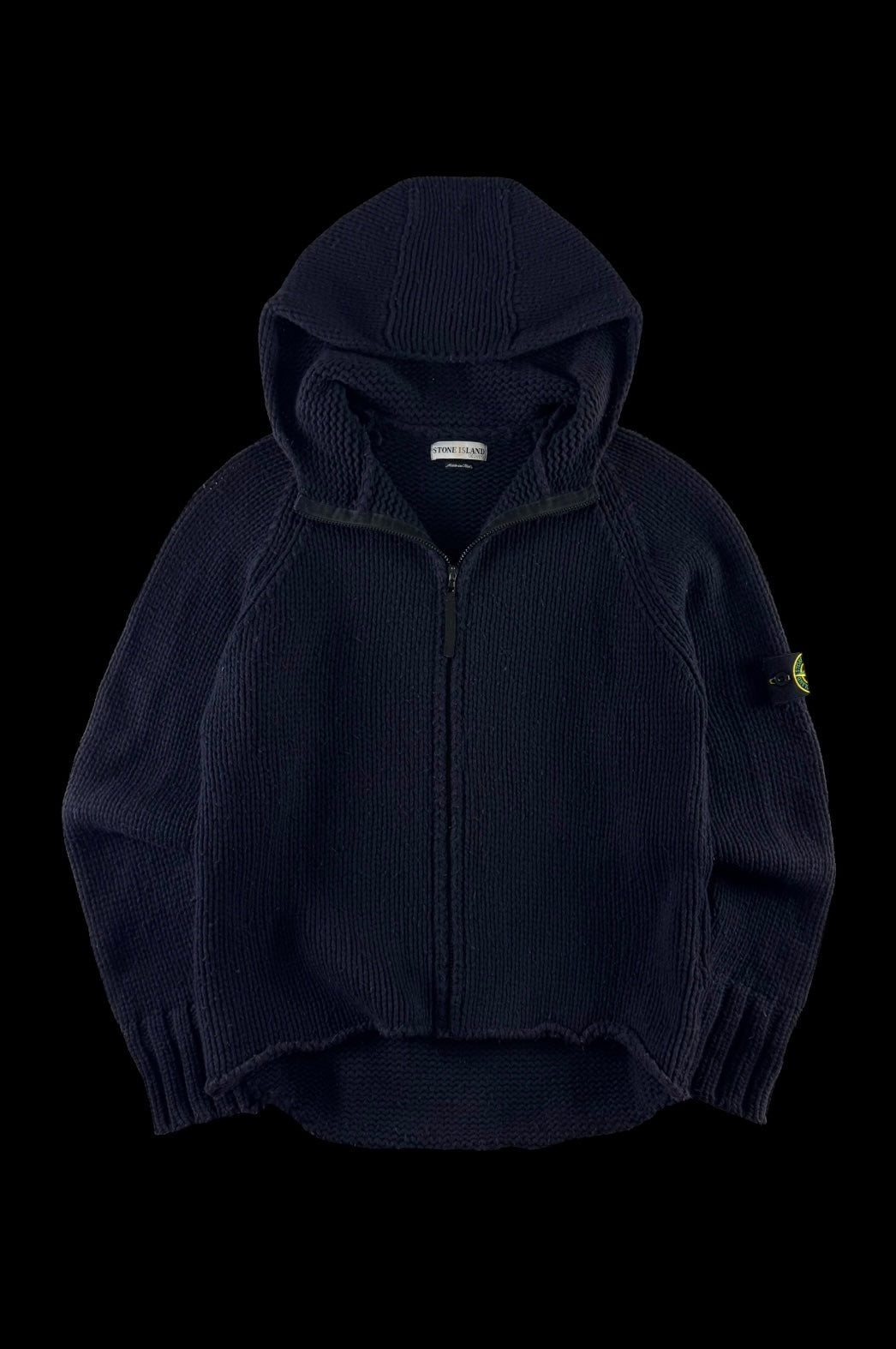 Stone Island AW 2000 Hooded Knitted Sweater [M]