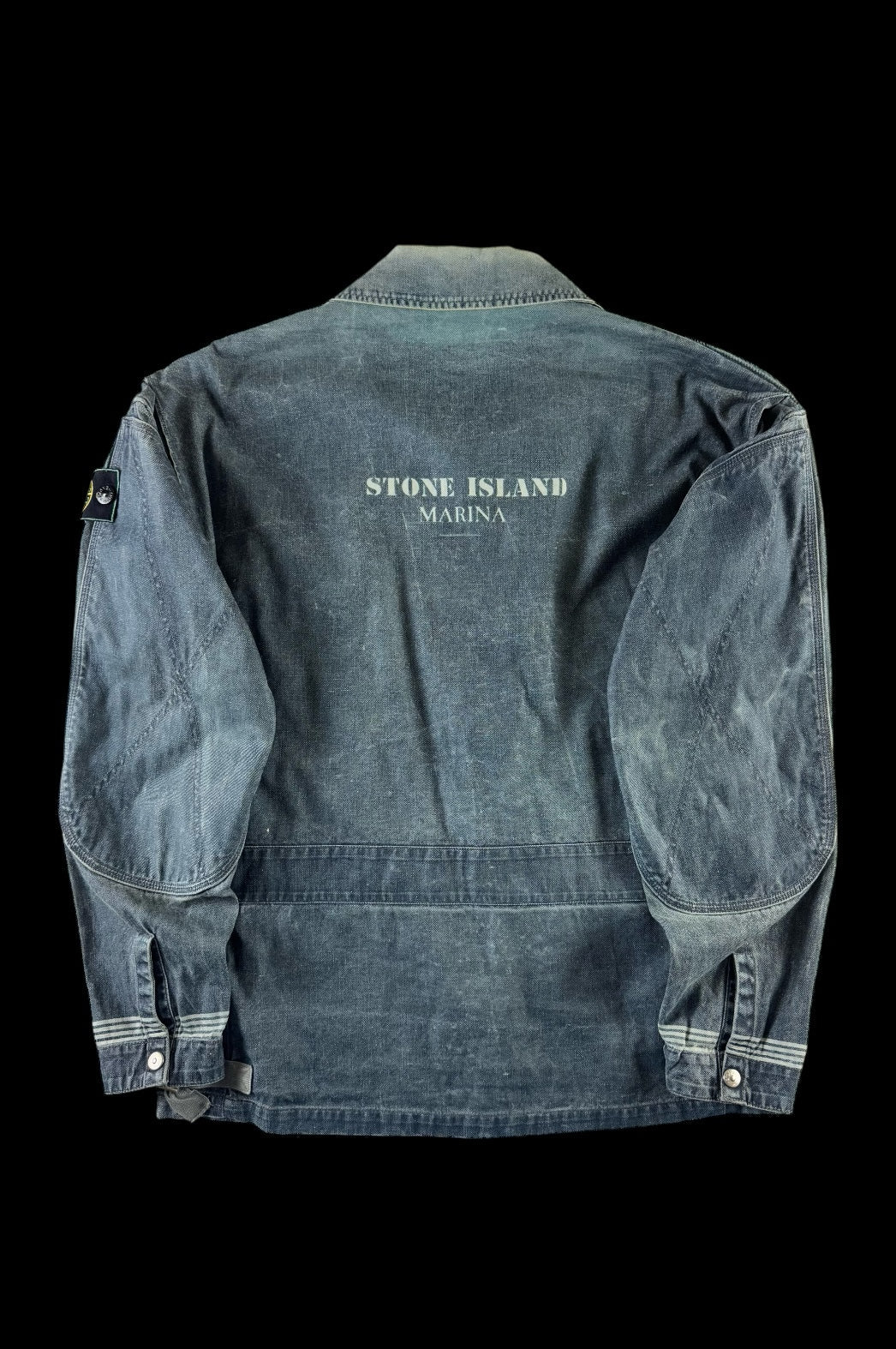Stone Island 1986 Sail Cloth Marina Biker Jacket [L]