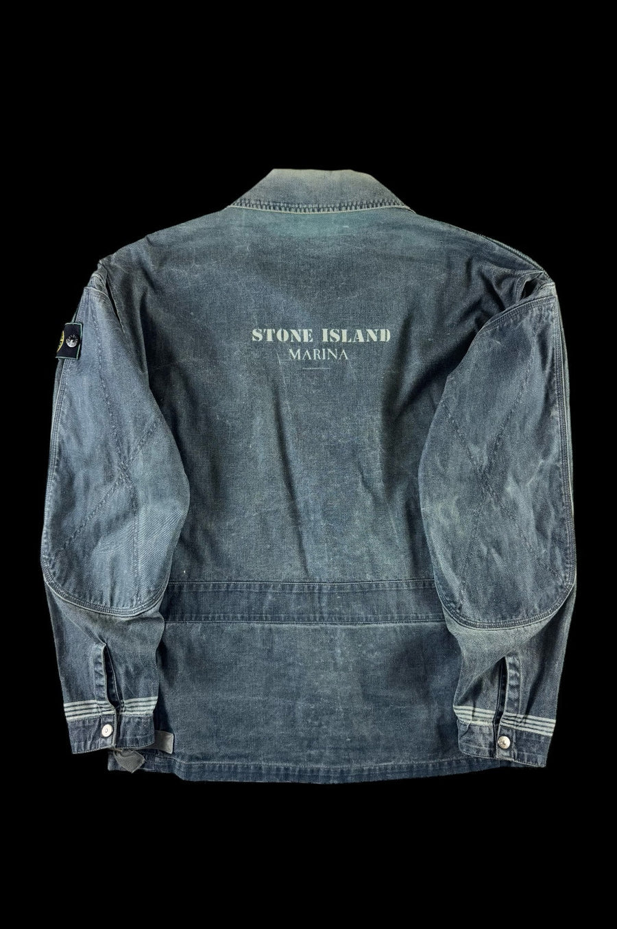Stone Island 1986 Sail Cloth Marina Biker Jacket [L]