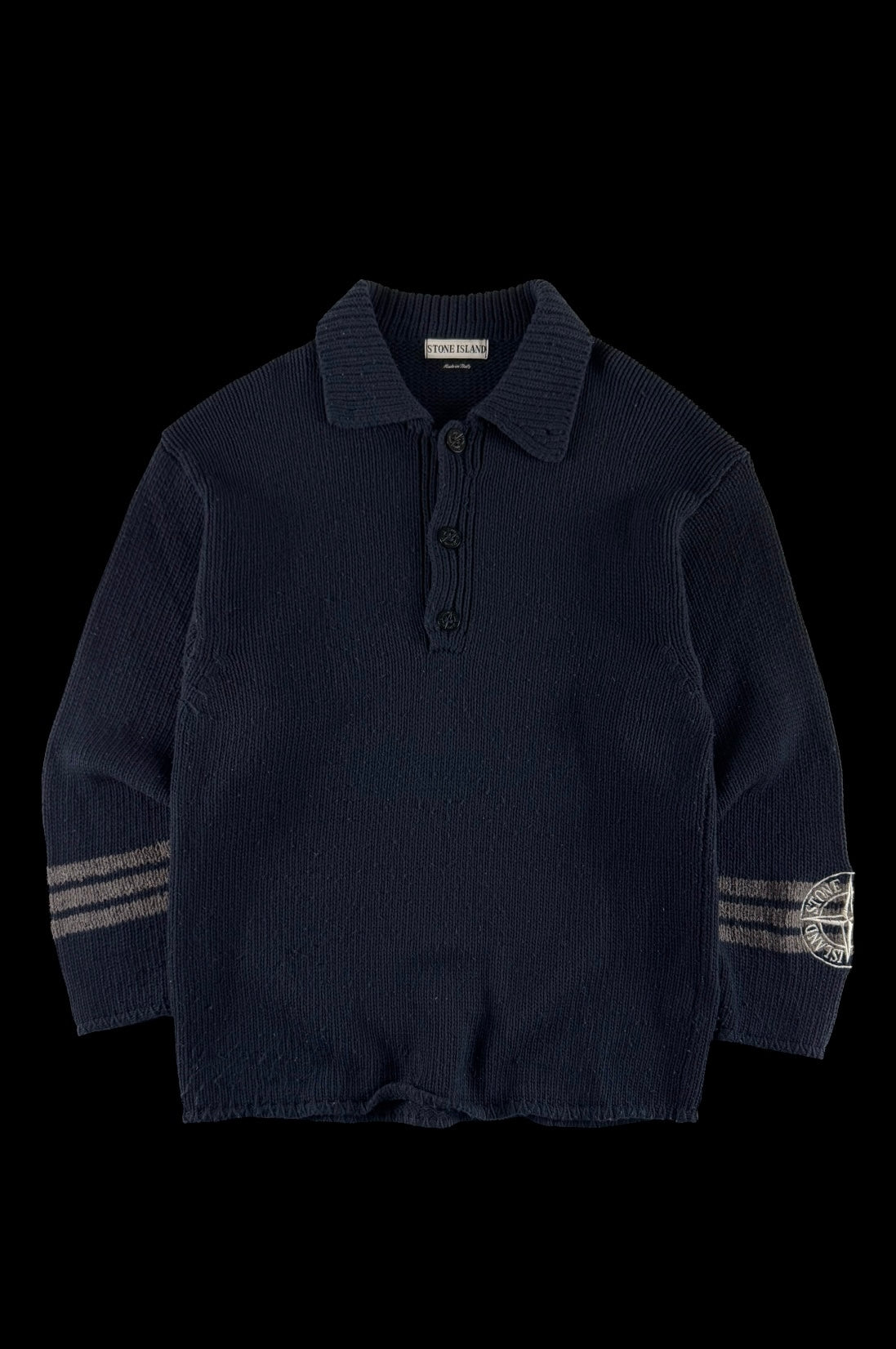Stone Island AW 1996 Chenille Knitted Compass Sweater [M]