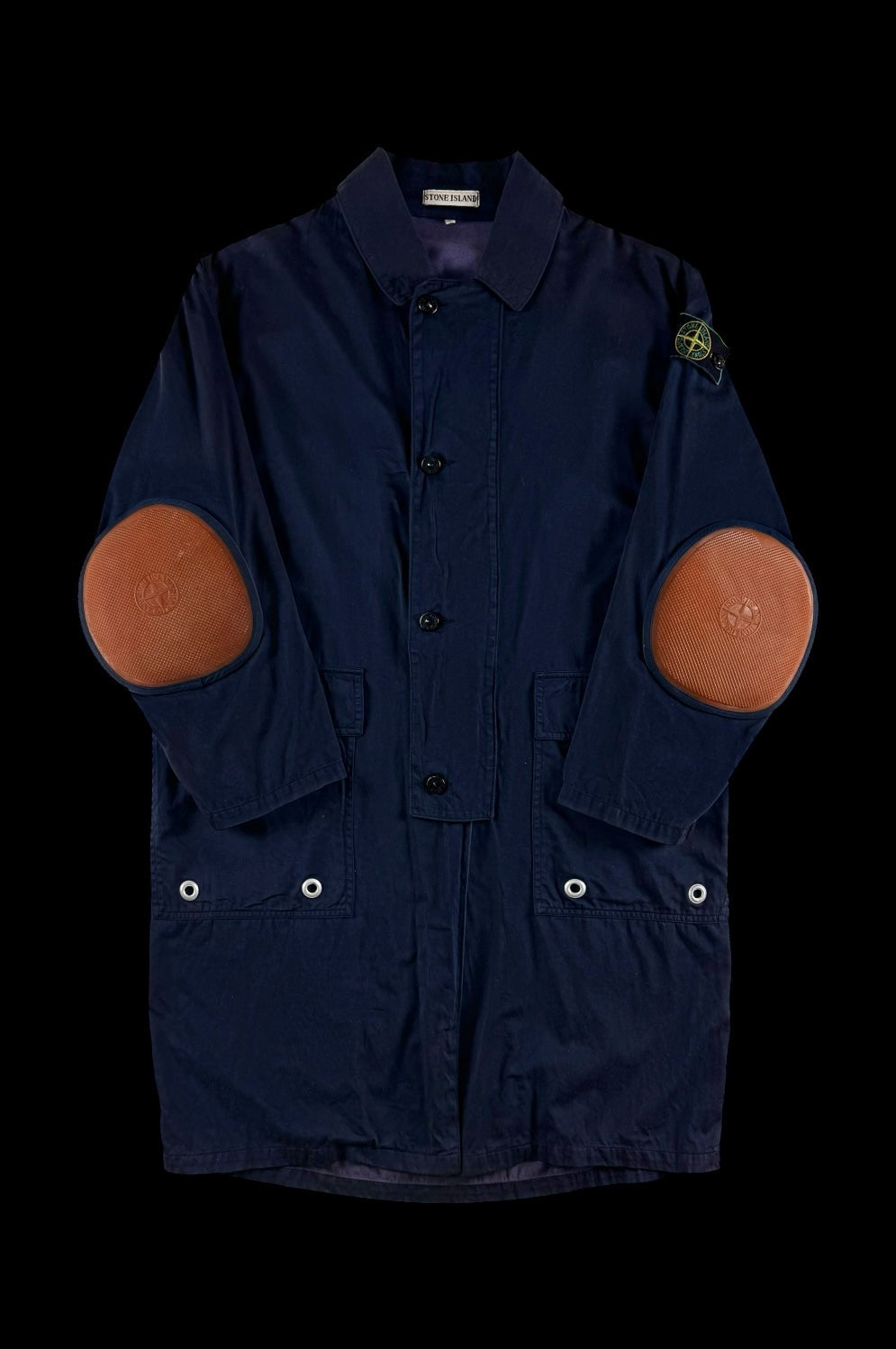 Stone Island AW 1986 Rubberised Trench Coat [M]