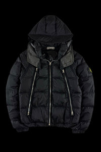 Mesh Badge Puffer Jacket