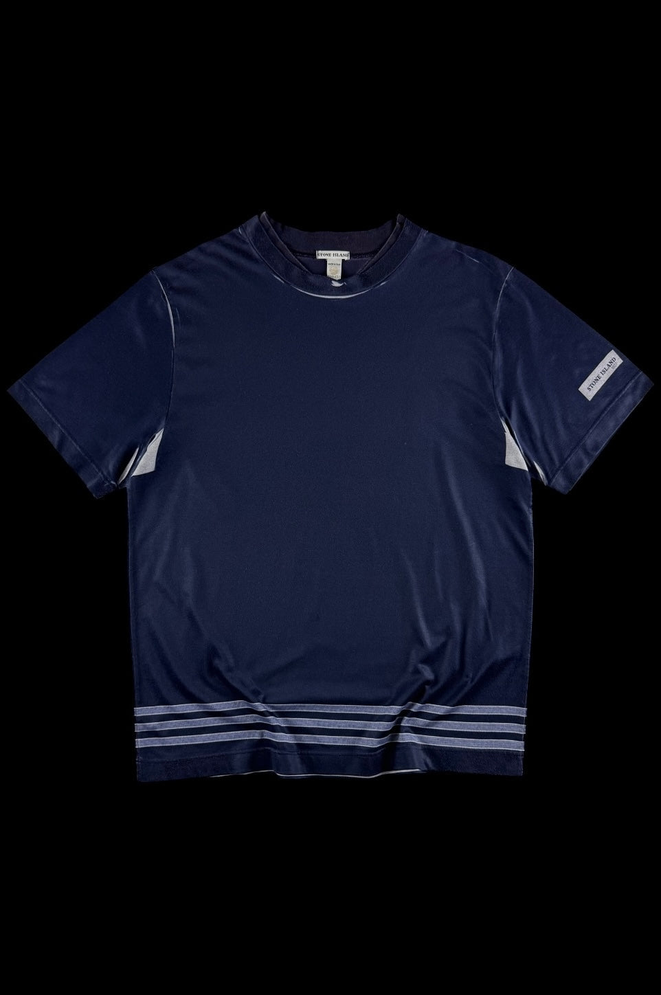 Stone Island 2000's Striped T-Shirt [L]