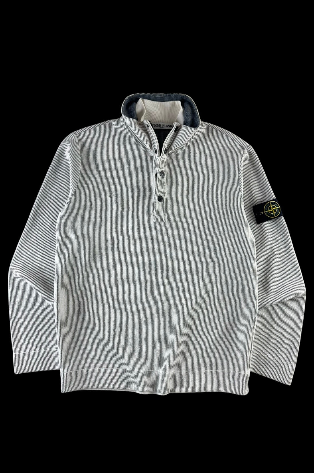 Stone Island 2000s Ribbed Pullover Sweatshirt [M]