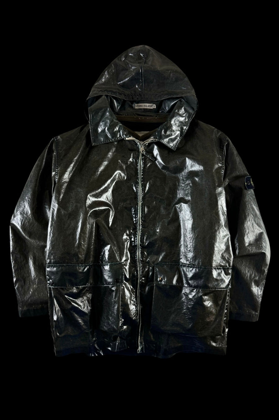 Stone Island 1986 Glazed Silk Toffee Wrapper [XL]