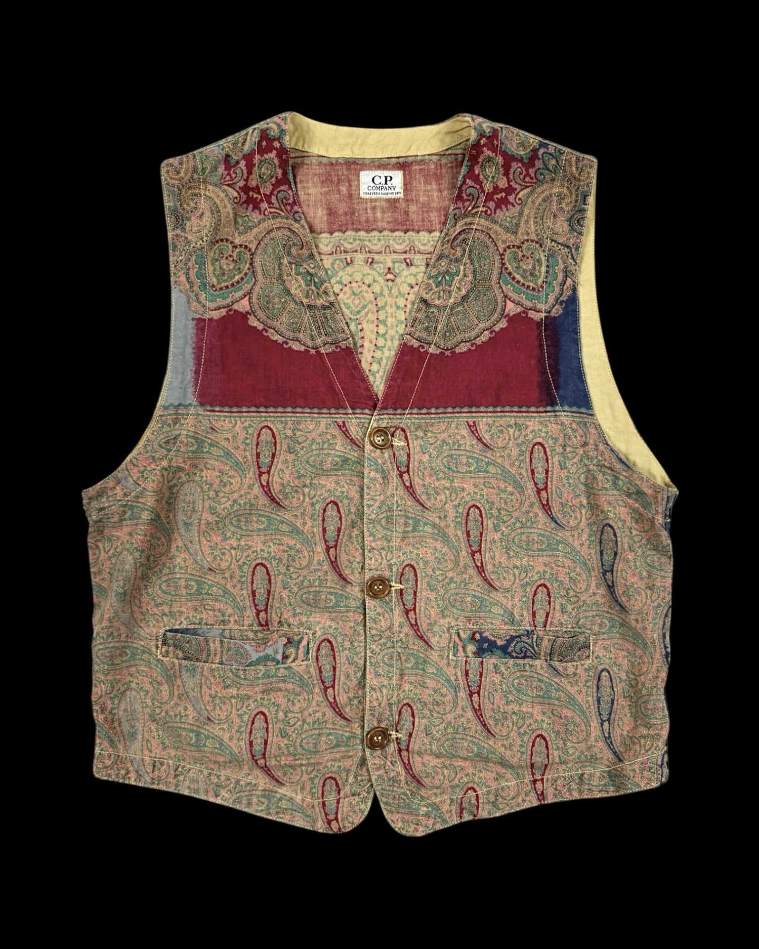 C.P. Company 1980’s Paisley Print Vest [XS]