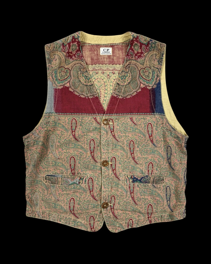 C.P. Company 1980’s Paisley Print Vest [XS]
